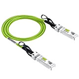 [Vert] Farbiges Câble DAC SFP+ 10G - Câble Twinax SFP pour Cisco SFP-H10GB-CU1M, Meraki MA-CBL-TA-1M, Ubiquiti UniFi, D-Link, Fortinet, Supermicro, ...