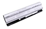 vhbw Li-ION Batterie 6600mAh (11.1V) Argent pour Laptop, Notebook MSI MS-1482, MS-16G1, MS-16G4, MS-16G7 comme BTY-S14.