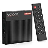 Voncen Android TV Box Android 11.0, 【4G+64G】 Boitier Android TV Amlogic S905X4 Quad-Core 64bit Cortex-A55, TV Box Android de LAN1000M ...