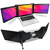 VORSPRUNG® Triple Laptop Screen Extender 12", 2X Double écran avec Support, Design Pliable, FHD 1080p IPS - Ordinateur Portable, pour ...