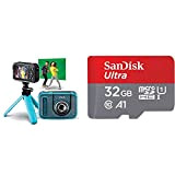 VTech - Kidizoom Video Studio HD, Camera HD Multifonction & SanDisk Carte Mémoire microSDHC Ultra 32 Go + Adaptateur SD. ...