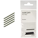 Wacom ACK-20001 Stylo Standard , Noir 5 pcs & Pack de 5 Mines de Rechange Feutre pour Stylet Intuos Pro, ...