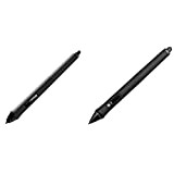 Wacom Stylet Art Pen pour Intuos Pro, Intuos 4/5, Cintiq, Cintiq Companion 1/2 - Noir & Stylet Grip Pen pour ...