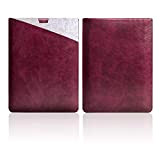 WALNEW Housse pour MacBook Dual Pocket Bag Slim pour MacBook 16 inch MacBook Pro Rouge vin