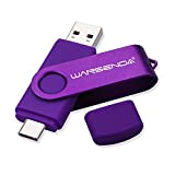 Wansenda Clé USB 3.0 de Type C pour appareils Android de Type C / PC / Mac (64 Go, Violet)