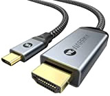 WARRKY Câble USB C vers HDMI, 4K Câble USBC HDMI TV, 1M [Compatible Thunderbolt 4], Compatible pour MacBook Air/Pro, iPad ...