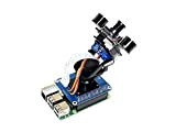 Waveshare 2-DOF Pan-Tilt Hat for Raspberry Pi Zero/Zero W/Zero WH/2B/3B/3B+ Onboard PCA9685 PWM Chip TSL25911FN 16-bit Ambient Light Sensor Make ...