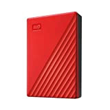 WD 4To My Passport Rouge - Disque dur externe portable avec logiciels de gestion et de sauvegarde et protection par ...