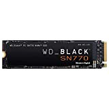 WD_BLACK SN770 1TB PCIe Gen4 NVMe SSD, Vitesse de Lecture Jusqu’à 5,150 Mo/s