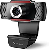 Webcam 1080P avec Microphone, 105° Grand Angle Pro Webcam pour PC, Correction Automatique de la Lumière, Caméra Web USB Plug ...