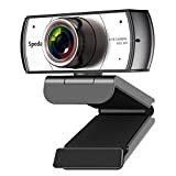 Webcam Grand Angle Vue 120 Degrés avec Microphone,Champs de Vision Réglable,Caméra Web HD 1080P pour PC Vidéo Conférence Portable Compatible ...