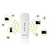 Wendry Routeur WiFi, Routeur 4G LTE USB WiFi,2.4G 100 Mbits/s WiFi Modem avec Interface USB 2.1,Interface de Carte SIM, Facilement ...