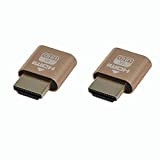 WLGQ 4K HDMI Dummy Socket - L'émulateur d'affichage virtuel Haute résolution(2 pcs)