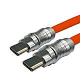 WLGQ Geek Câble de charge universel USB C vers C PD100 W en silicone liquide doux pour la peau Orange ...