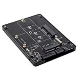 Xiwai Combo M.2 NGFF B-Key & mSATA SSD vers SATA 3.0 Boîtier convertisseur avec interrupteur
