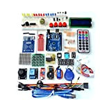 XJGOH for Le kit d'apprentissage UNO R3 Kit de démarrage amélioré Arduino Kit de Moteur Pas à Pas RFID (Size ...