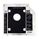 XT-XINTE Adaptateur pour disque dur 9 mm SATA 3.0 6,3 cm SDD Optibay Caddy DVD CD-ROM Boîtier adaptateur pour ordinateur ...