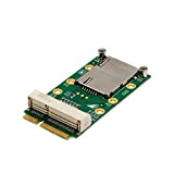 XT-XINTE Mini PCI-E Adaptateur carte mPCIe avec emplacement de carte SIM pour module 3G 4G USIM Emplacement de carte / ...