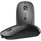 XtremeMac® Premium Souris sans fil rechargeable - souris ergonomique, silencieuse et sans fil pour ordinateur portable, Bluetooth, USB-C, USB-A, 2400 ...