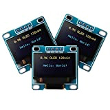 XTVTX 3 pièces OLED Module 0.96 Pouces 12864 128x64 Pilote IIC I2C Carte d'affichage Auto-Lumineuse en série Compatible avec Arduino ...