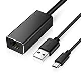 XTVTX Adaptateur Réseau Micro USB vers RJ45 Ethernet,Adaptateur LAN USB vers 10/100 Mbps Ethernet pour Chromecast et Fire TV Stick ...