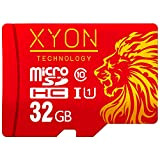 Xyon Technology Carte Mémoire MicroSDHC 32 GO+ Adaptateur SD, Vitesse de Lecture Allant jusqu'à 95MB/S avec Performances Applicatives A1, Classe ...