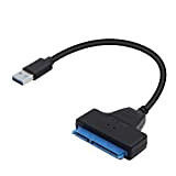YACSEJAO Câble adaptateur de disque dur SATA III USB 3.0 pour disque dur externe 2,5" SSD et HDD Support UASP