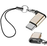 Yayago Adaptateur USB 3.1 Type C vers Micro USB avec Boucle pour OnePlus 3 / OnePlus Three Or