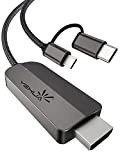 Yehua Câble USB C à HDMI, 2 en 1 Micro USB sur Câble HDMI, 1080P HDMI Adaptateur Compatible avec Samsung/Huawei/Xiaomi ...