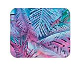 Yeuss Palm Leaf Rectangular Non-Slip Mouse Pad, Tropical and Brown Leaves, Vibrant Bold Gradient Holographic Neon Concept Art, Gaming Mouse ...
