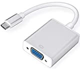 Yiany Adaptateur USB C vers VGA, Thunderbolt 3 Type C vers VGA Mâle vers VGA Femelle Câble Convertisseur pour Mac ...