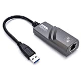Yizhet Adaptateur USB Ethernet, Adaptateur Ethernet USB 3.0 vers RJ45, Réseau Adaptateur LAN 1000 Mbps Compatible avec Windows 10/8.1/8/7/Vista/XP, Mac ...