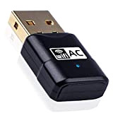 Yizhet USB WiFi Adaptateur AC600 Mbps Mini Double Bande Wireless WiFi (5GHz 433Mbps/2.4GHz 150Mbps) sans Fil Dongles WLAN Stick pour ...