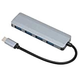 Yoidesu Répartiteur USB C, Répartiteur USB 4 Ports USB 3.0 Hub USB C, Adaptateur de Concentrateur Portable D'interface de Type ...