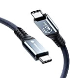 Yottamaster Câble 40Gbps Câble compatible avec Thunderbolt 4 2M, câble tressé USB C compatible avec USB 4/Thunderbolt 3/USB C 100W/8K/5K ...