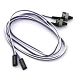 Ytian 2Pcs pour PC Computer Flexible Power Switch de Cable Bouton 50cm
