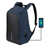 Yunplus Sac à dos pour ordinateur portable d'affaires avec interface de charge USB, fermeture éclair anti-vol, sac à dos léger ...