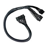 Zahara Câble Adaptateur d'alimentation pour C-orsair RM1000 RM850 RM750 RM650 RM550 ATX 10 Broches à 24 Broches Connecteur