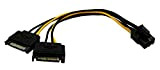 zdyCGTime 15,2 cm 6 Broches PCI vers Carte vidéo Express répartiteur d'alimentation SATA 15 Broches d'alimentation Adaptateur de câble