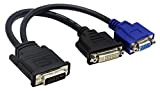 zdyCGTime 25,4 cm Wyse répartiteur DVI – Câble DVI-I vers DVI-D et VGA – M/F – comparable au Wyse DVI ...