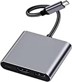 ZEEREE Adaptateur USB C vers HDMI,4K@30HzAdaptateur Type C Hub vers HDMI Convertisseur avec Port USB 3.0 et Port de Charge ...