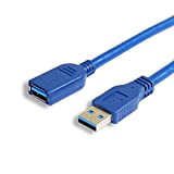 Zheino 5M Rallonge Câble USB 3.0 mâle A vers Femelle USB 3.0 AM to AF Câble d'Extension SuperSpeed Mâle vers ...