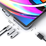 ZIKE Hub USB C pour iPad Pro/iPad Air, 6 en 1 Type C vers HDMI 4K, alimentation 60 W, 2 ...