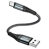 ZKAPOR Câble USB C Court 30CM, Cable USB C Charge Rapide 3A Nylon Tressé Chargeur Type C pour Samsung Galaxy ...