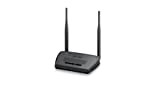 Zyxel N300 Routeur Wi-Fi pour Gamer, Multimédia avec deux antennes Omni 5 dBi [NBG418NV2] Noir